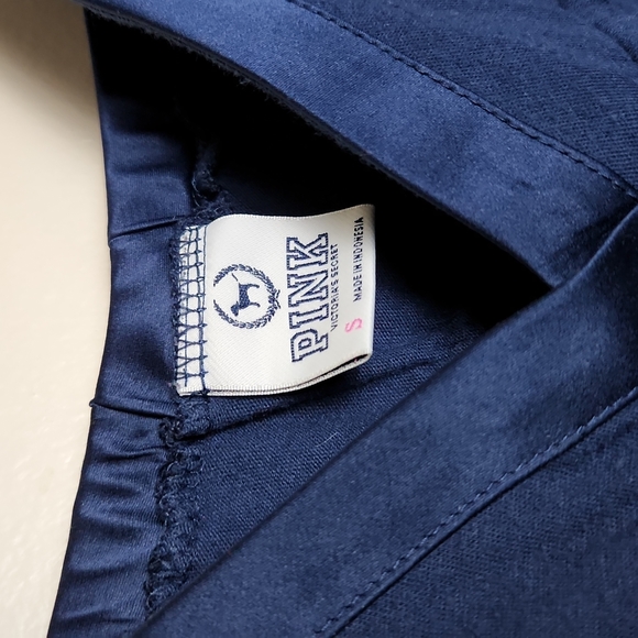 Victoria's Secret Pink Navy Blue Nightgown with Ties - Picture 2 of 5